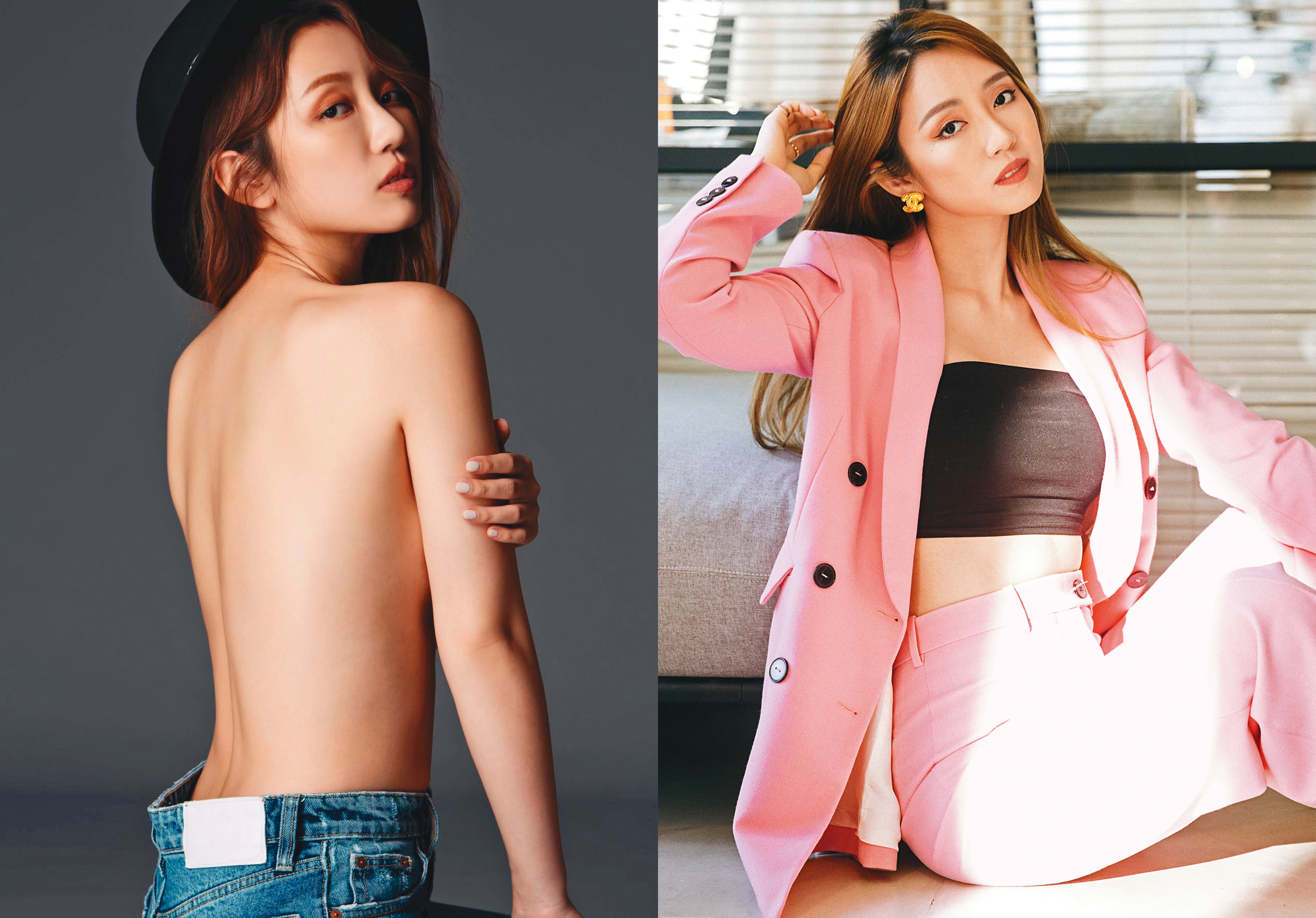 iM短影音網紅亭恩靠著多元風格的影片，成為人氣排行榜上的常勝軍。（左圖翻攝自亭恩臉書）