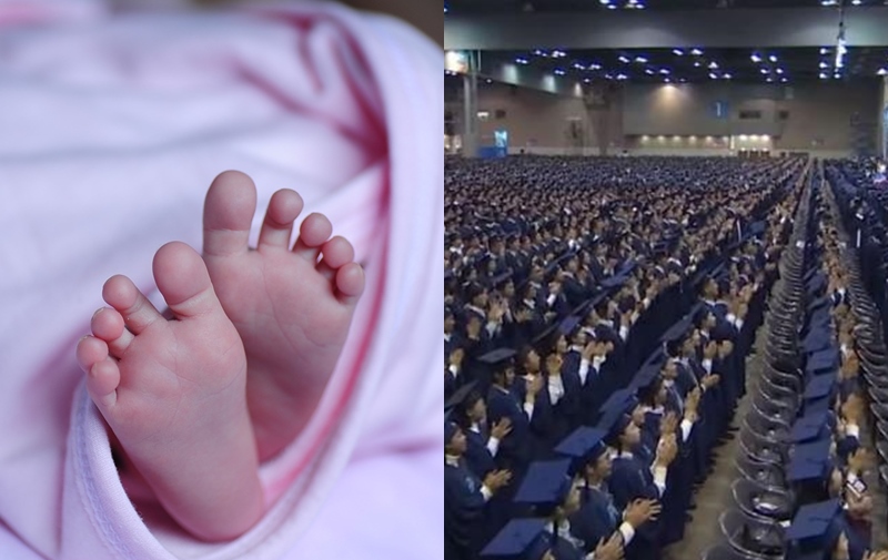 南韓年紀最小的確診患者為16個月大的女嬰，其與父母參加婚禮時遭到感染，同場嘉賓包括新天地教會確診病患。（左圖為示意圖，翻攝自pixabay、右圖翻攝自YouTube）