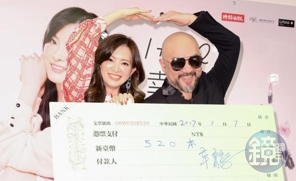 辛龍否認中樂透,強調娶回劉真有如中頭獎。(攝影組)