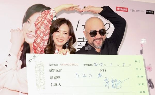 辛龍否認中樂透,強調娶回劉真有如中頭獎。(攝影組)