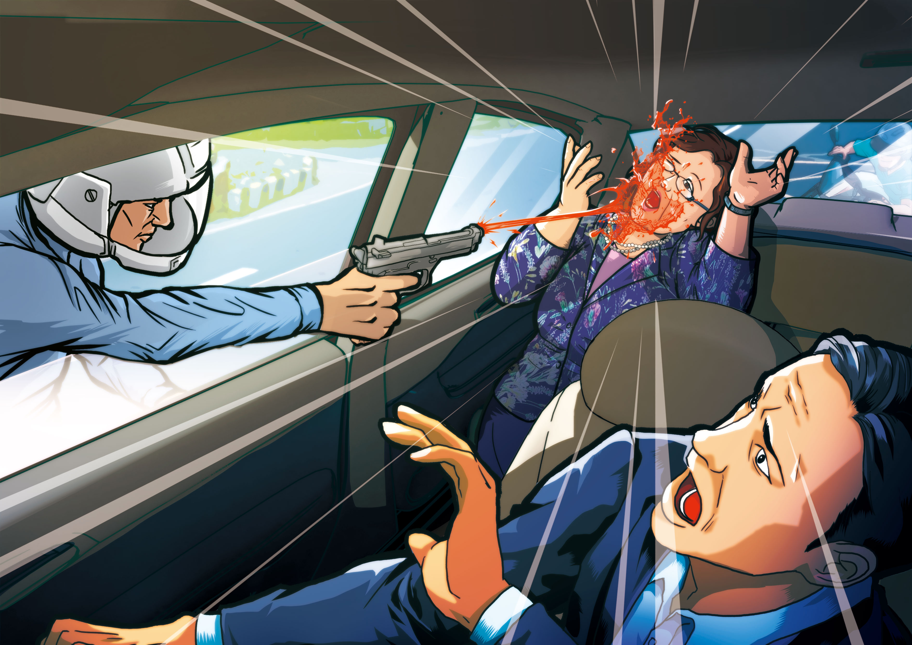 黑道分子為阻止長榮國際董事長柯麗卿開會,前年12月持辣椒水槍對她攻擊。