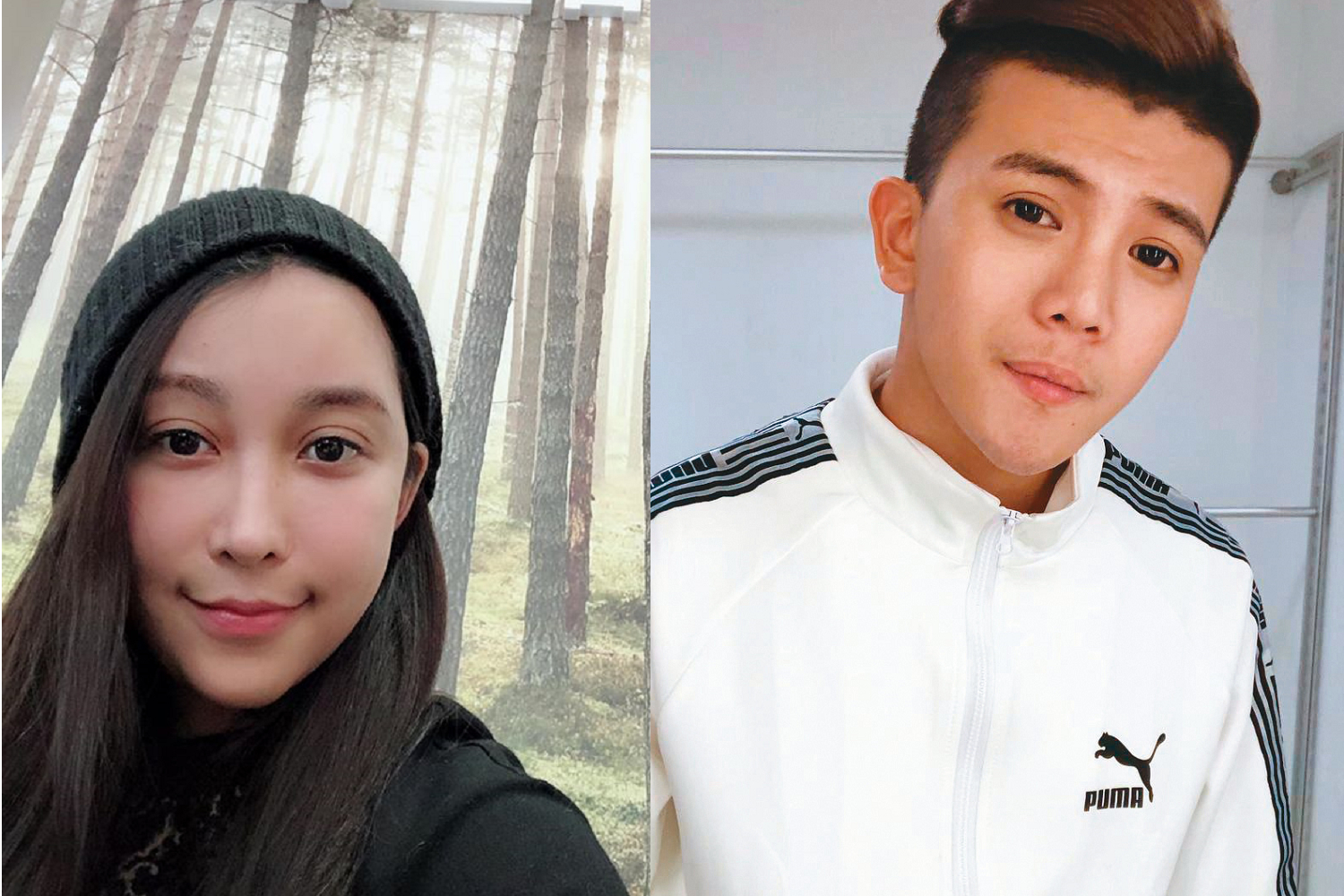 藝人雖然是公眾人物，但也有人在公開場所或是路邊就開始流動情慾，引發鄉民議論。（合成圖，翻攝自孫生、張東晴臉書）