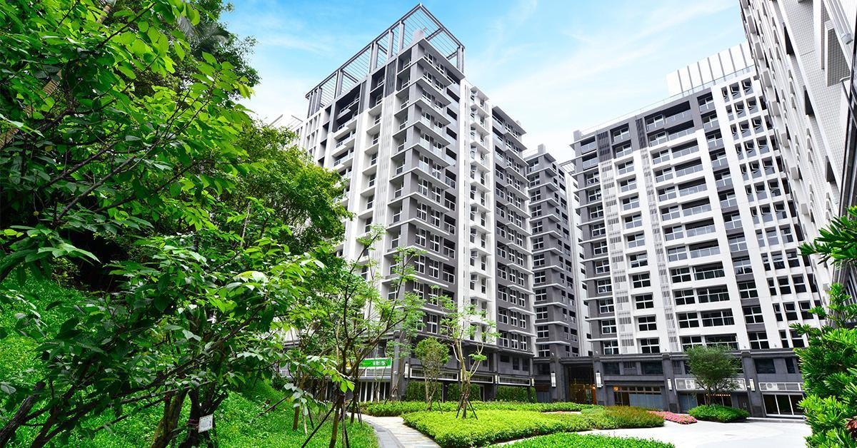 新店K8站的「陽光Park」坐擁萬坪水岸綠地景觀。