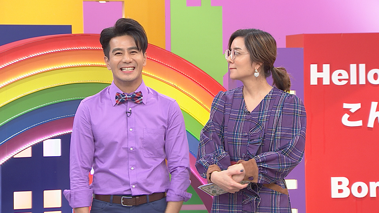 各國來賓分享CP值好康資訊，郭彥均「精打細算」被莎莎虧小氣。（TVBS提供）