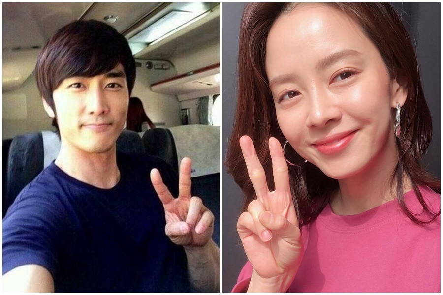 宋智孝（右圖）的藝名與宋承憲（左圖）有關。（翻攝自Naver、宋智孝IG）