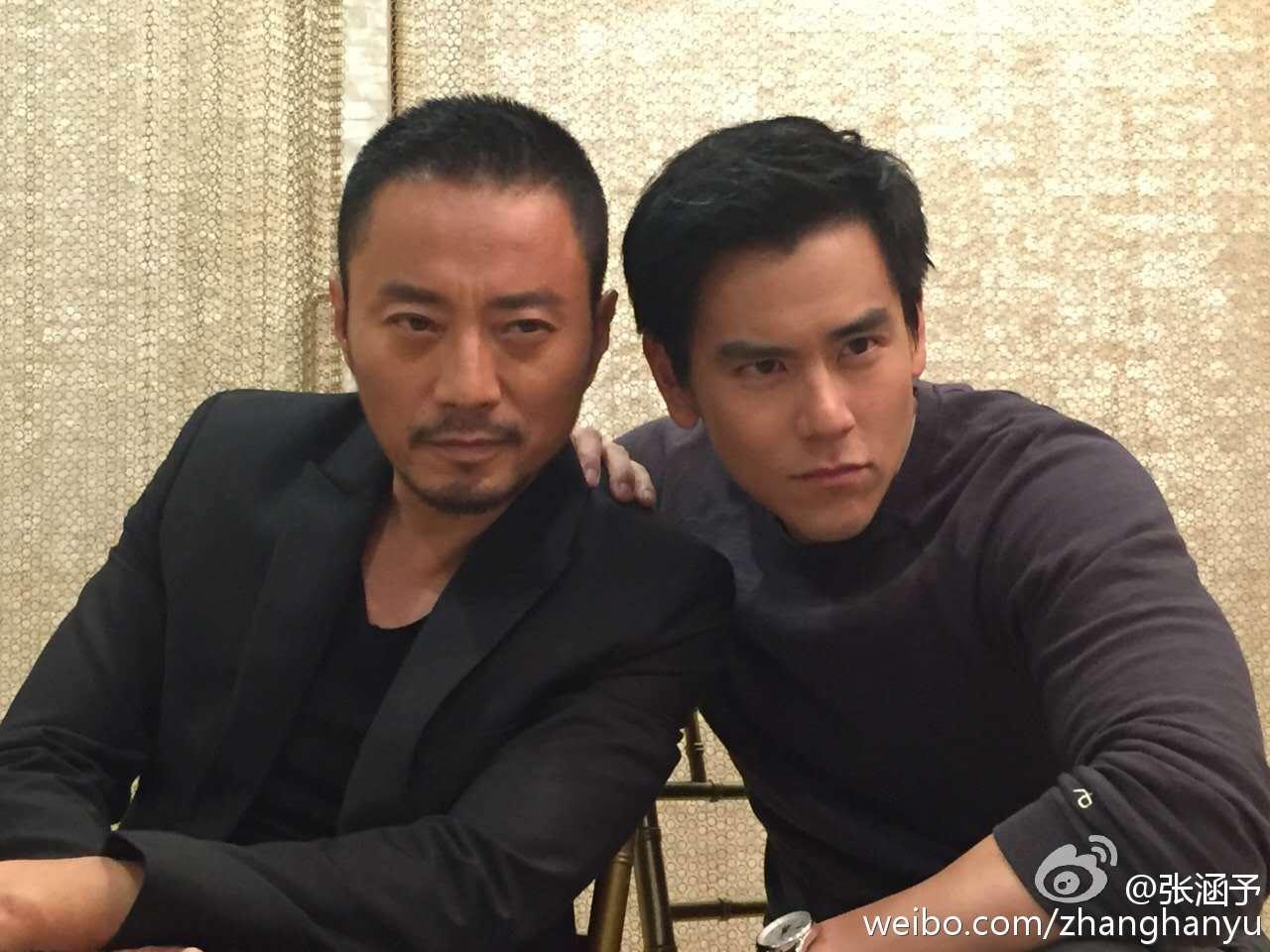張涵予曾與彭于晏合作。(翻攝自張涵予微博)