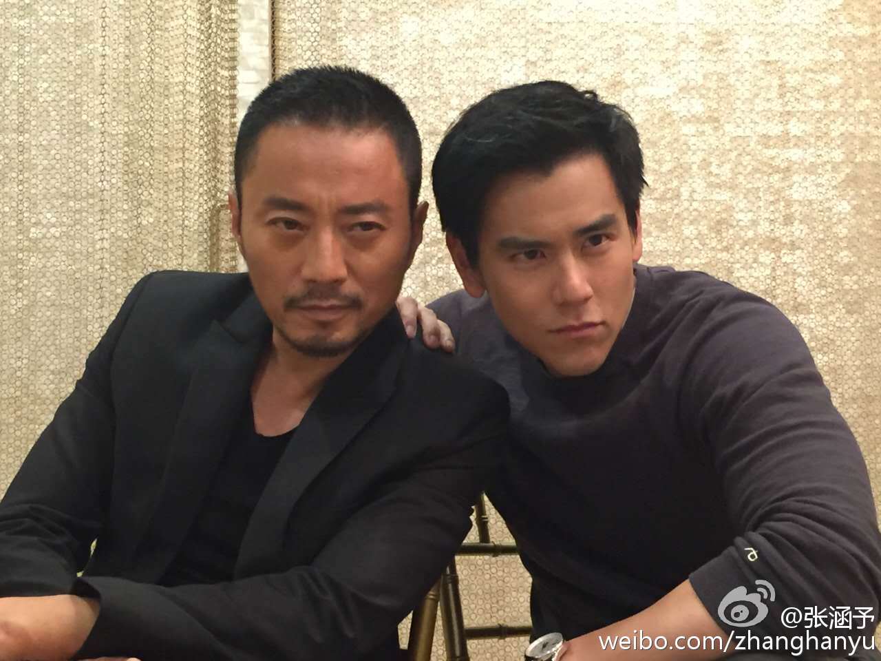 張涵予曾與彭于晏合作。(翻攝自張涵予微博)