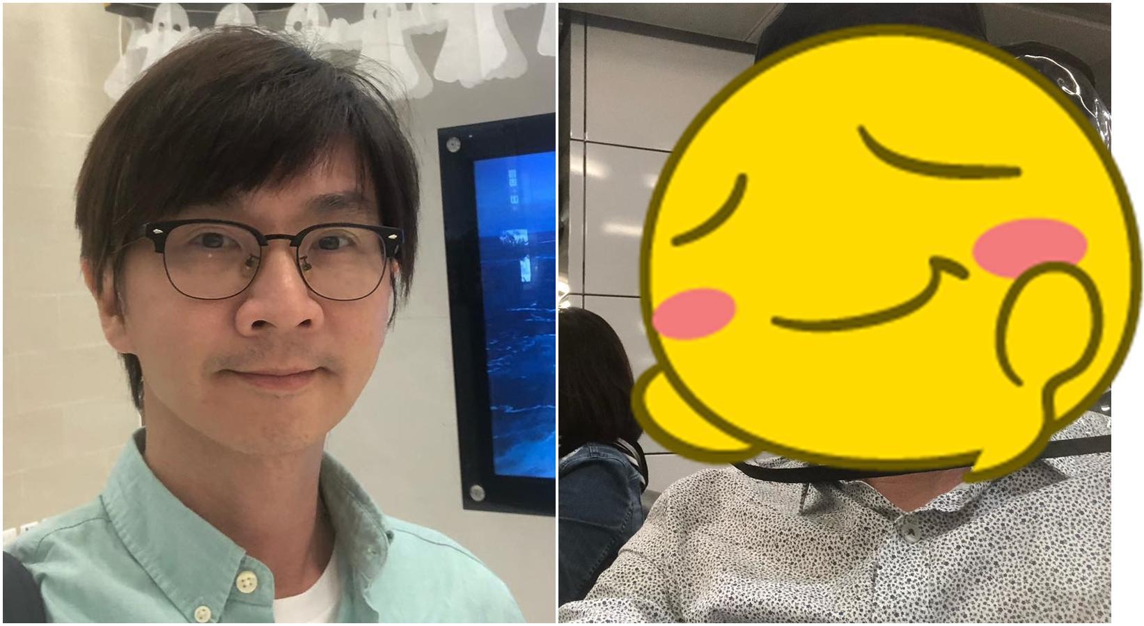 林隆璇近日現身嘉義高鐵站,超狂防疫裝備讓網友相當驚訝。(翻攝林隆璇臉書)