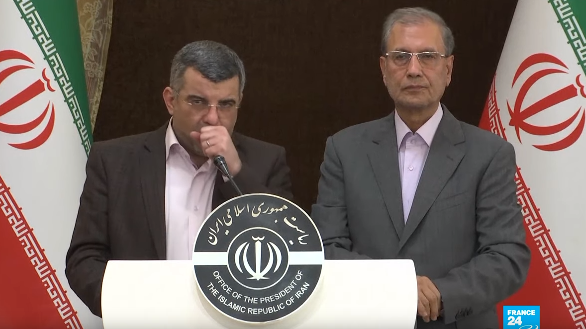 伊朗衛生部副部長哈利奇（Iraj Harirchi）確診感染新冠肺炎。（翻攝自YouTube）