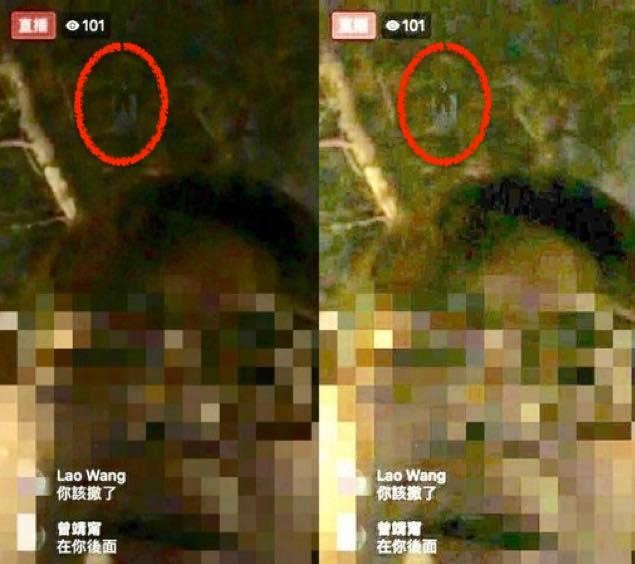 有學生半夜在校園直播,背後疑有「鬼影」,新聞播出後讓編劇張耿銘得到靈感。(翻攝自《女鬼橋》臉書)