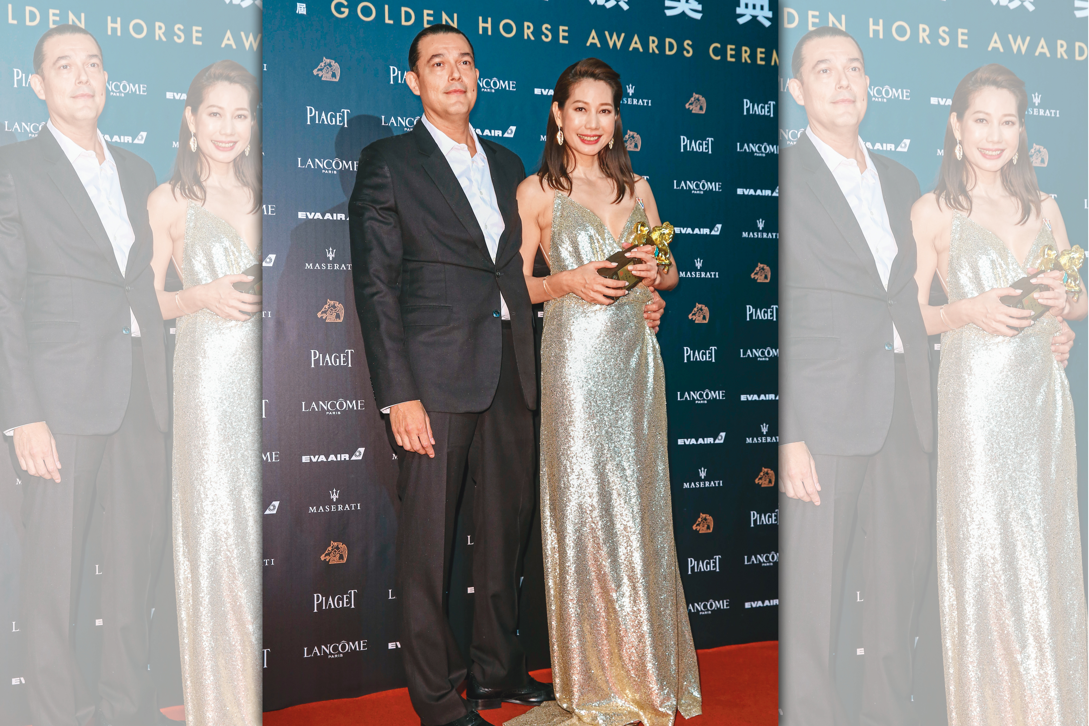 丁寧（右）和老公馬修（左）育有1女2子，婚姻幸福，她感謝老公給她滿滿自由。