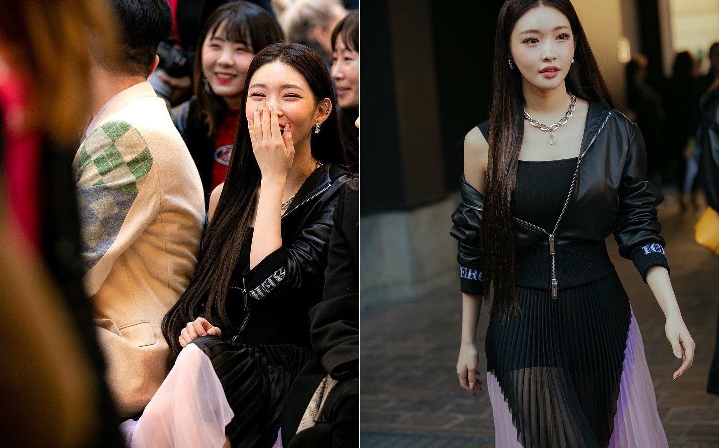 請夏日前到義大利米蘭看Iceberg的時裝秀。（翻攝請夏IG）