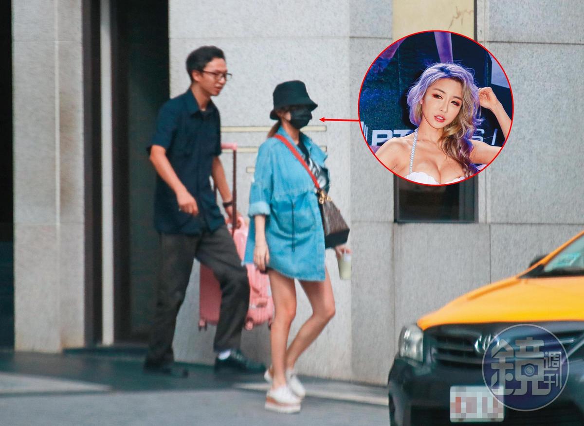 今年10月底，本刊直擊雪碧大腹便便，衣著寬鬆，從住處步出。（攝影組）