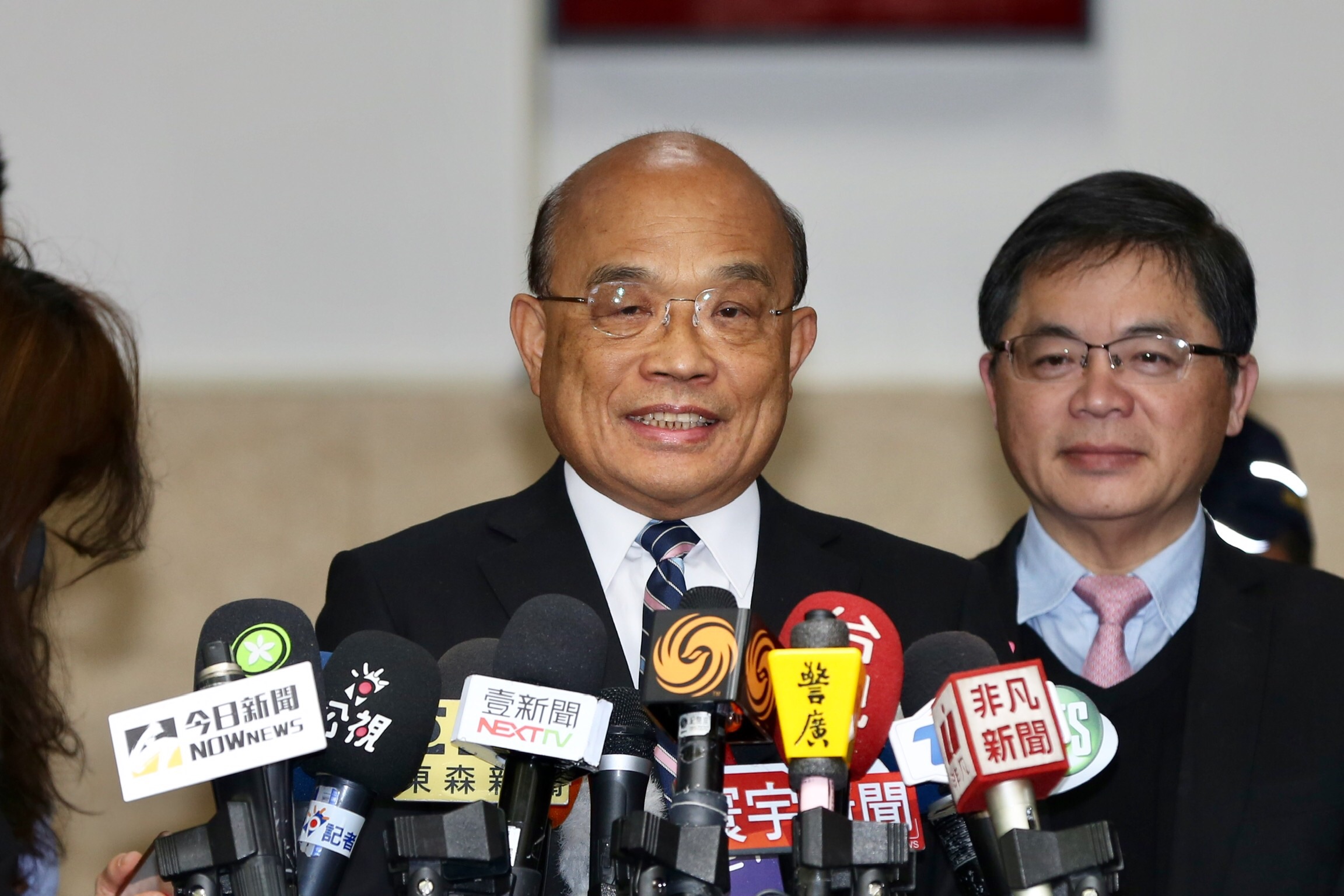 行政院長蘇貞昌今早接受媒體訪問。