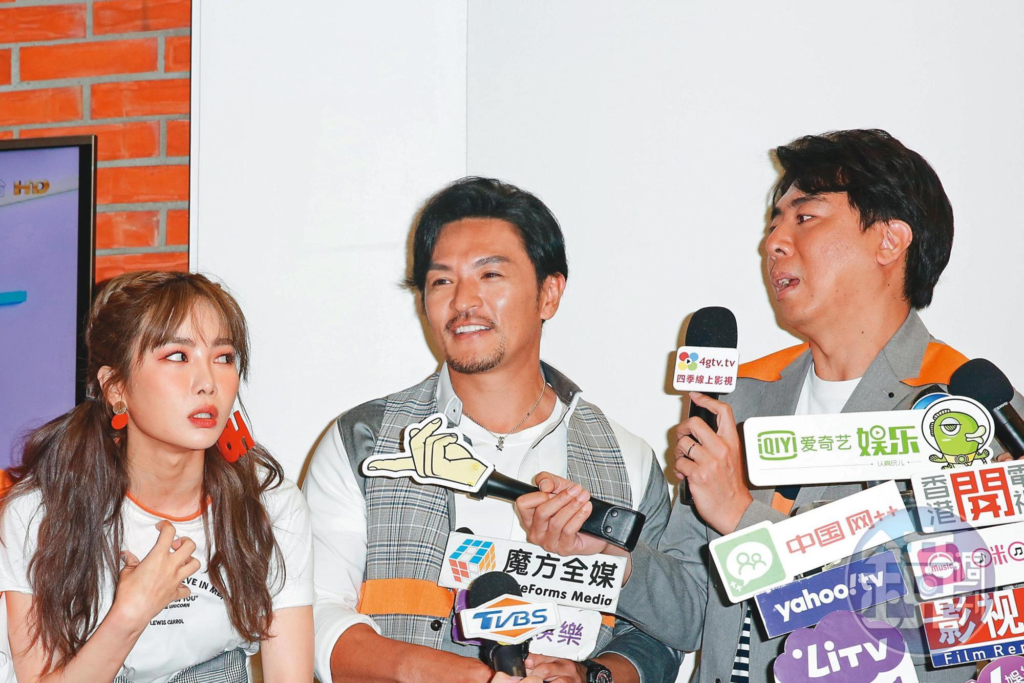 舒子晨(左)曾被抓包,開車將風田打包載回家過夜,只可惜在一堆藝人出席的TVBS《食尚玩家》活動中,沒人想寫這題後續。