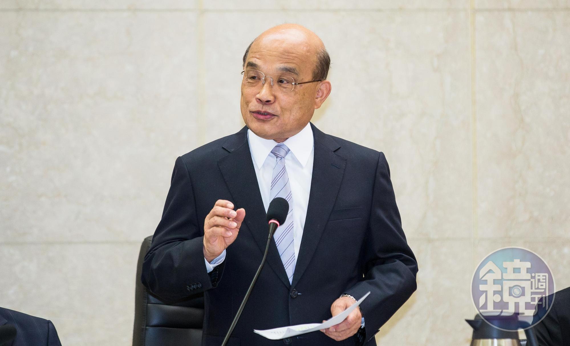 蘇貞昌感謝優秀同仁發揮創意，對於政府要讓民眾知道的訊息，透過有趣畫面、圖卡，讓民眾快速了解政策。（本刊資料照）