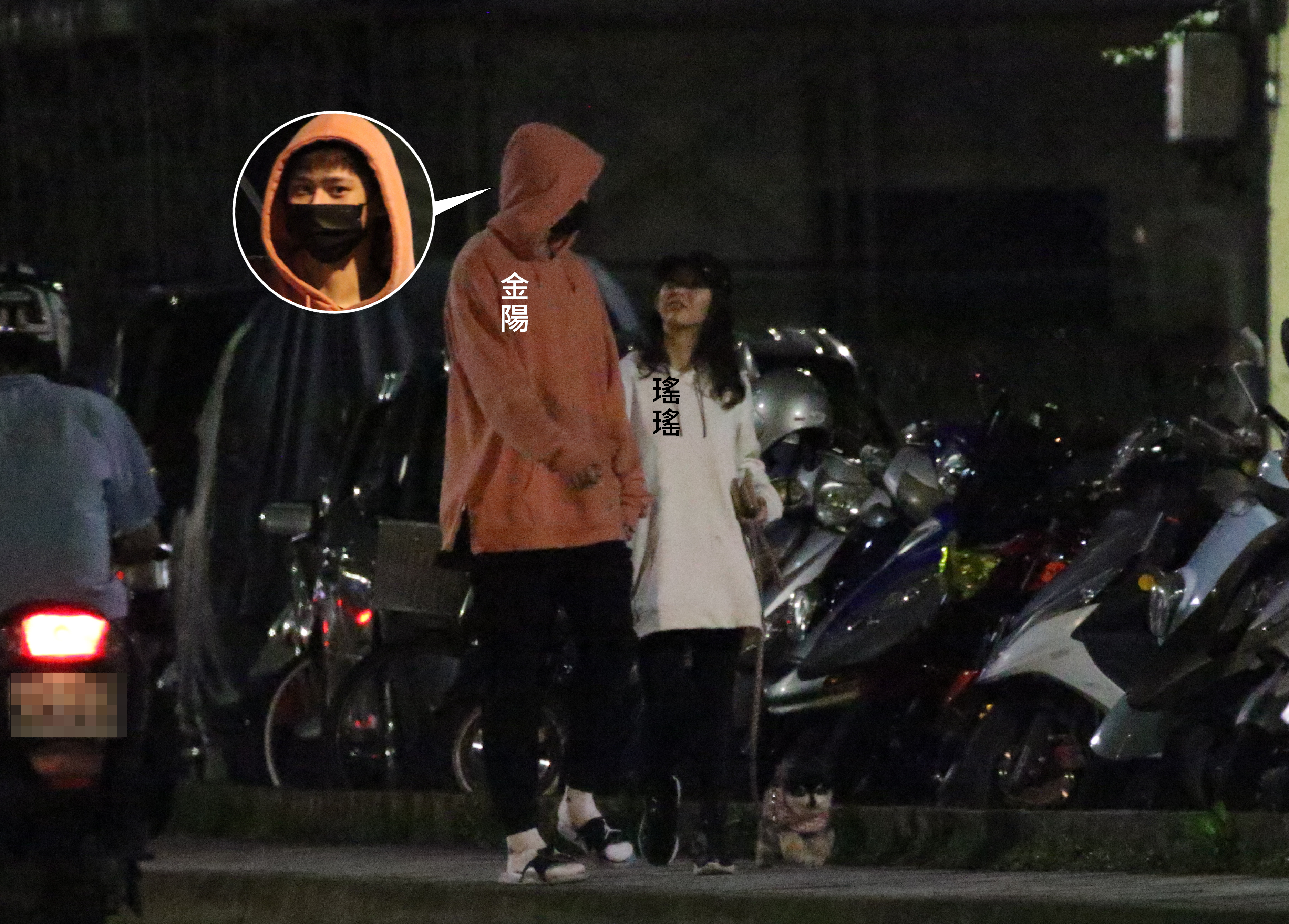 郭書瑤（右）與金陽（左）的「姐弟戀」劃下句點，傳說金陽家裡反對交往，郭書瑤也傳過移情別戀。