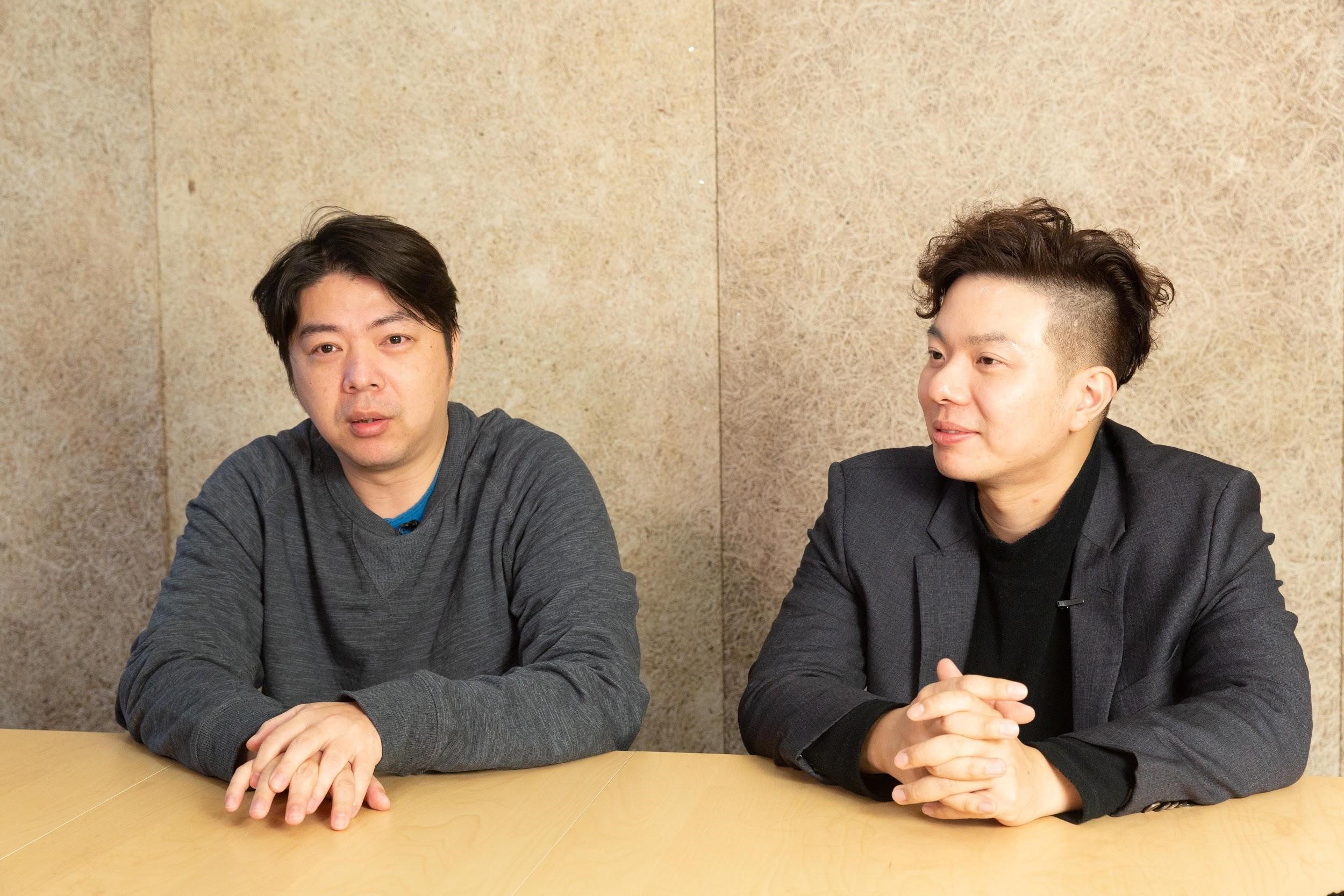 張耿銘(左)、郝柏翔認為編劇往往因滿腦子都是可怕的畫面,晚上容易疑神疑鬼。