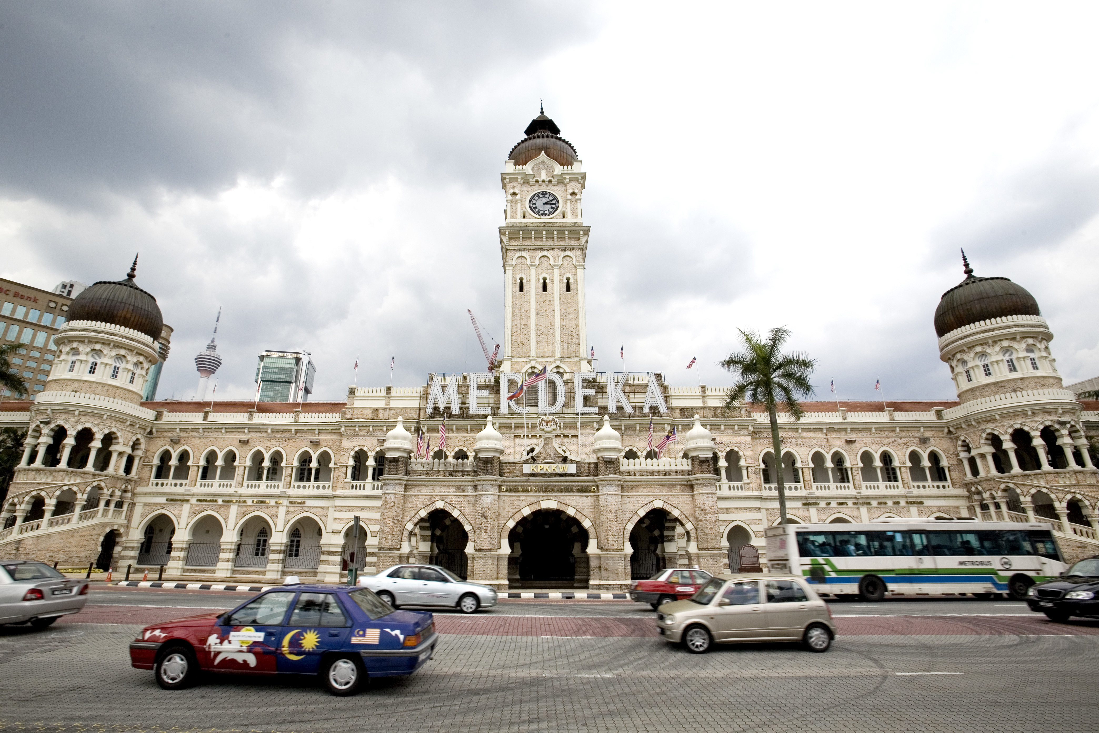 位於吉隆坡的獨立廣場，1957年馬來西亞脫離英國獨立後馬來西亞國旗首度在此升起。（東方IC）