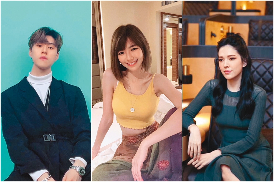 藝人也有風格較為清淡的約會，像是許瑋甯、林明禎和A-Team成員英承晞（由右至左）都曾有過純純的愛。（合成圖，翻攝臉書）