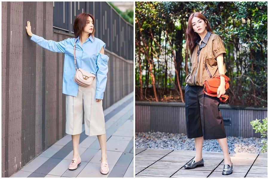 Ella喜愛TOD’S,日前一連在個人IG上連po出兩套total look。(翻攝自Ella IG)