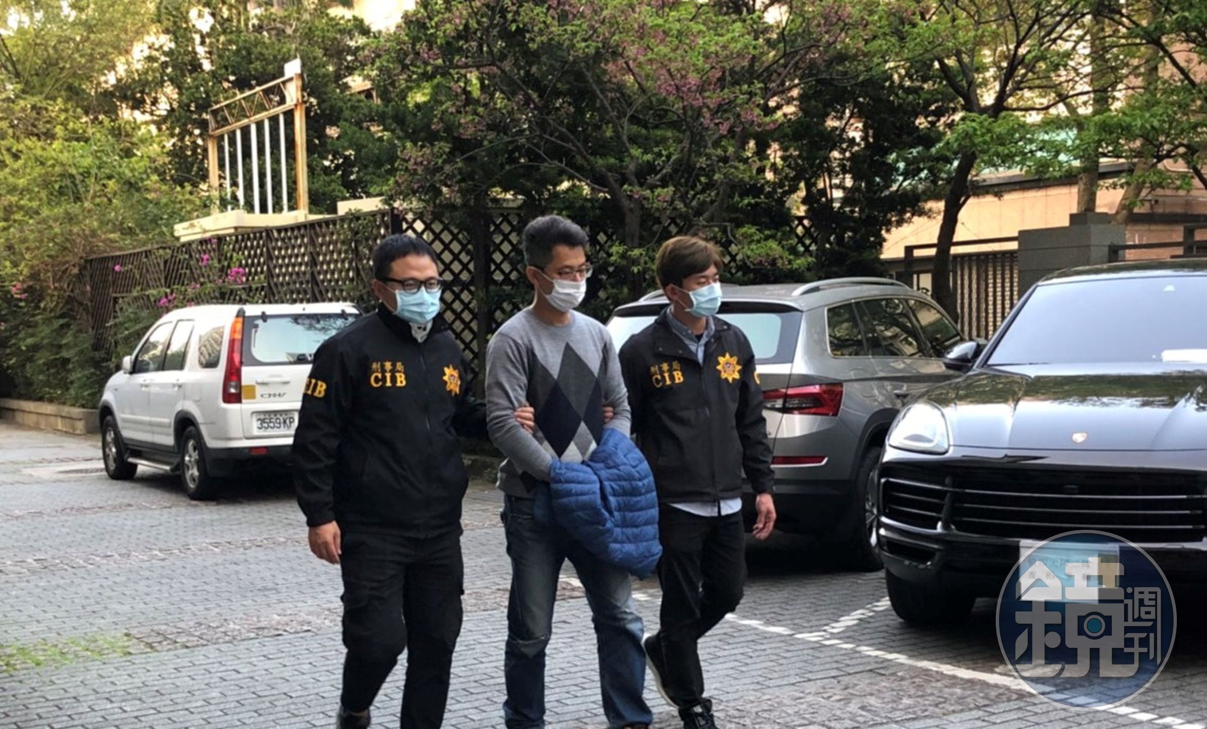 警方將陳嫌等人逮捕到案。（刑事局提供）
