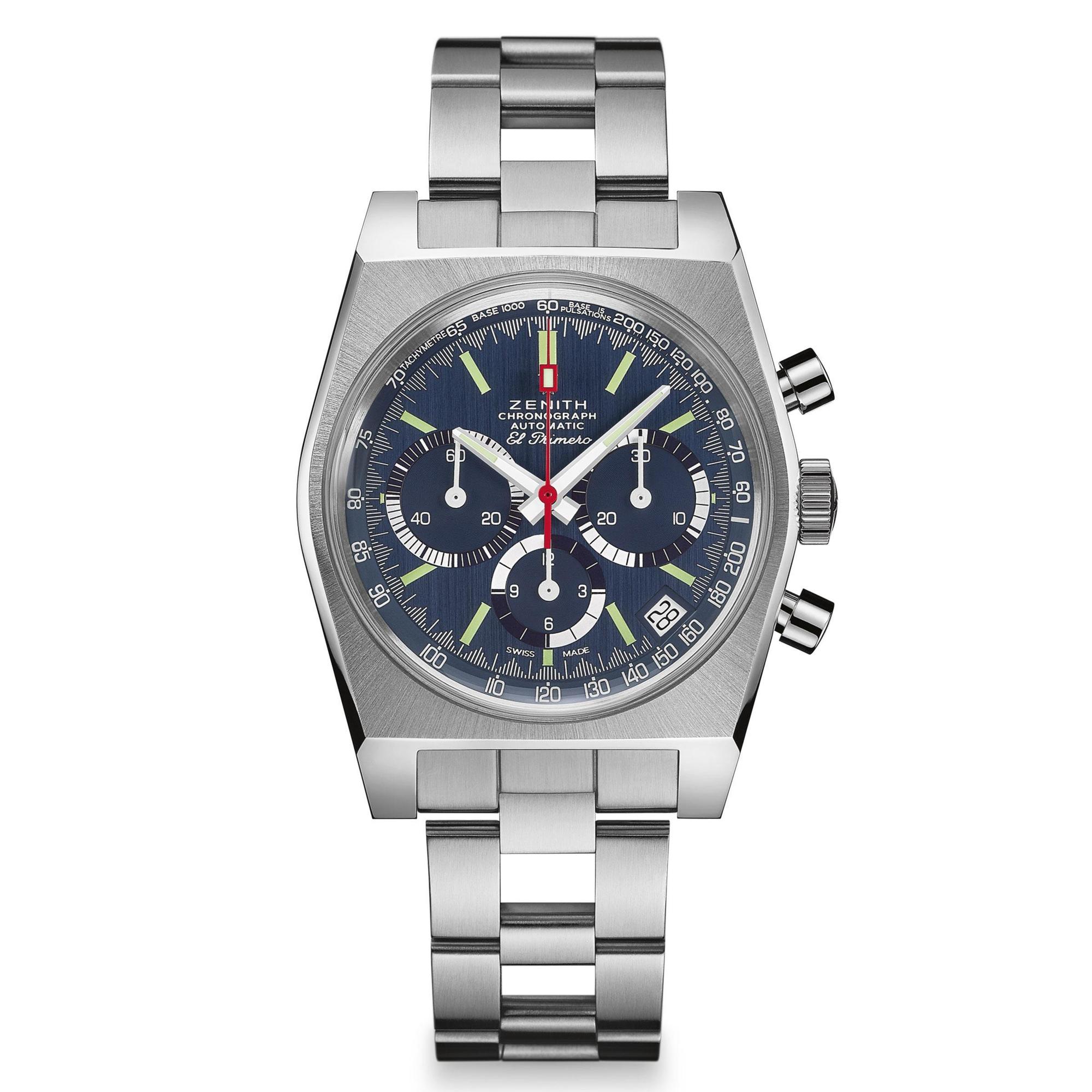 全新的El Primero A3818復刻款包括面盤細節、錶殼線條與機芯尺寸，皆重現當時的設定。雖然改為鏈帶的配置，不過仍然選擇了早期ZENITH的Gay Frères鏈帶樣貌，讓整體復古味得以一脈相承。