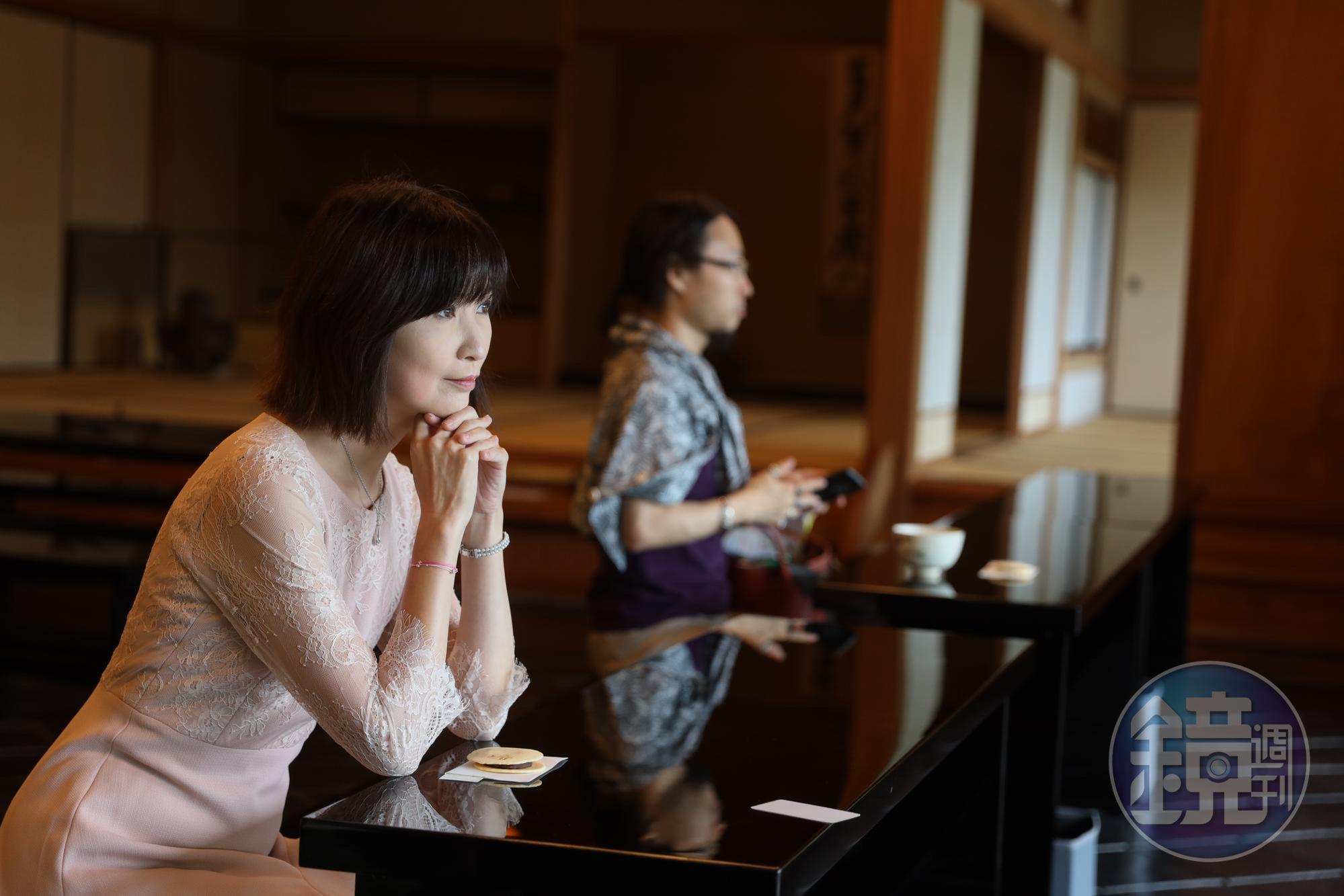 在日本靜岡「MOA美術館」喝抹茶、吃和菓子,是旅程中的小確幸。