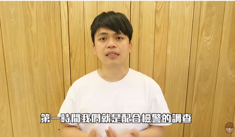 蔡阿嘎昨晚4日拍片還原事發經過。(翻攝自YouTube)