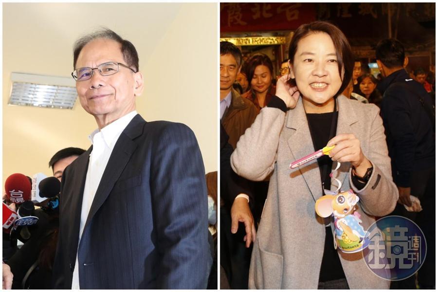 立法院長游錫堃(左)自昨晚開始在臉書上指自己收到恐嚇信,對此台北市副市長黃珊珊(右)在臉書PO文回應。圖為資料照。
