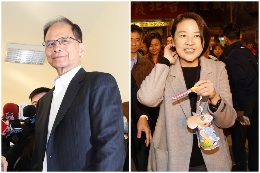 立法院長游錫堃（左）自昨晚開始在臉書上指自己收到恐嚇信，對此台北市副市長黃珊珊（右）在臉書PO文回應。圖為資料照。