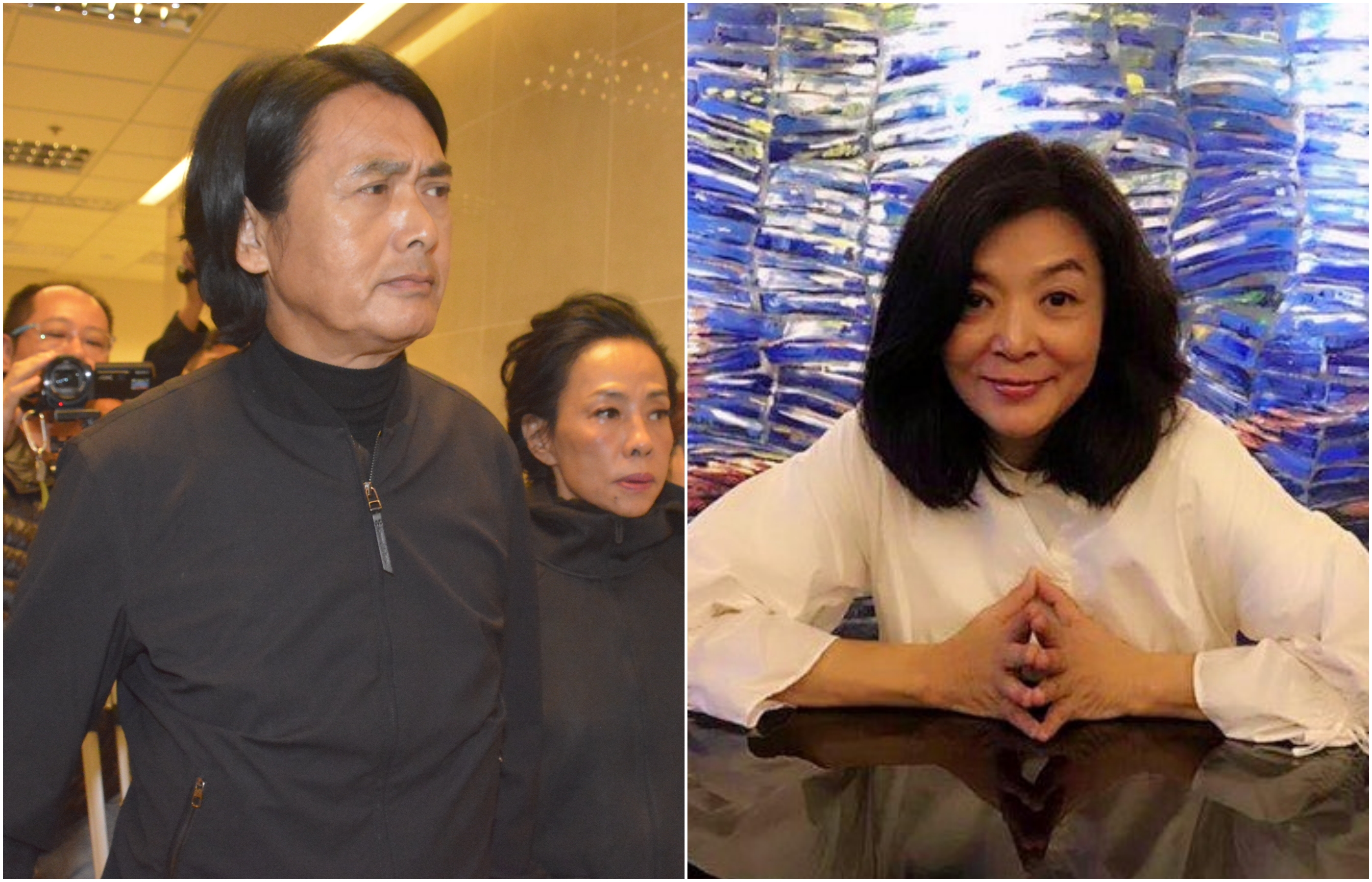 影帝周潤發（左）母親陳麗芳1月睡夢中過世，享年98歲。（東方IC提供）傳當年她棒打鴛鴦，逼陳玉蓮（右，翻攝自臉書）離開發哥。