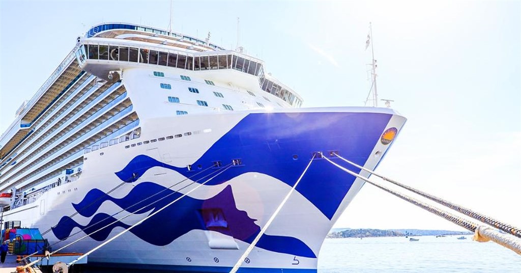 「至尊公主號」確診多名乘客感染武漢肺炎。（翻攝自Princess Cruises Twitter）