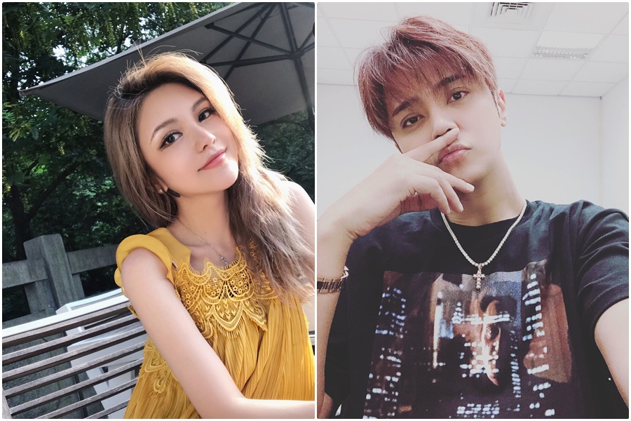 羅志祥、周揚青零互動，被網友瘋傳分手。（翻攝羅志祥、周揚青IG）