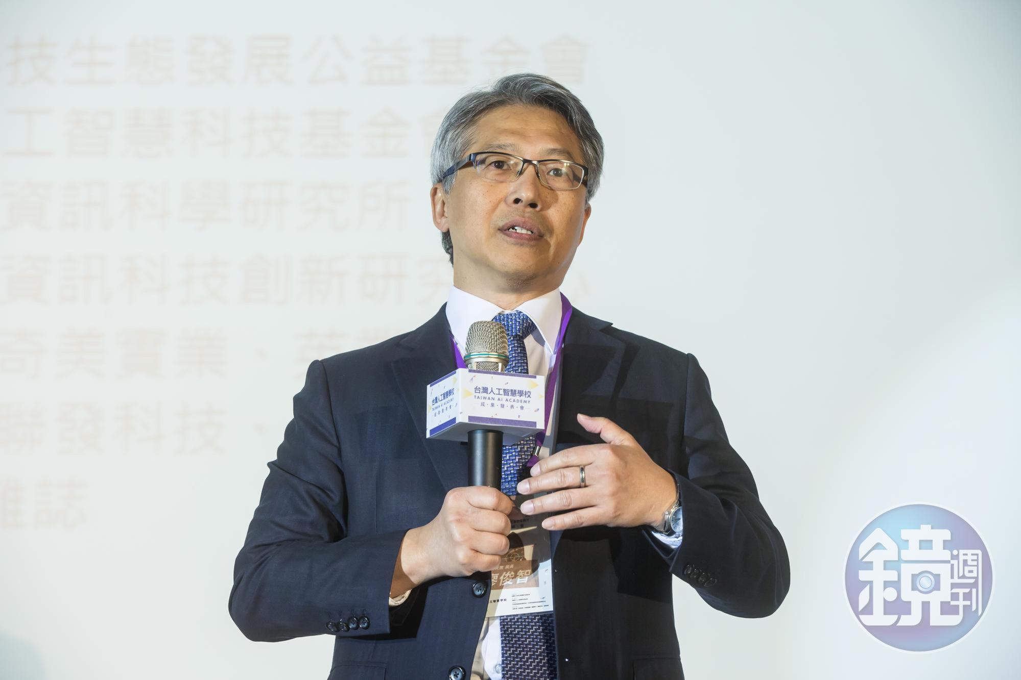 中研院長廖俊智強調,新冠肺炎快篩研究完全是中研院的研究成果。本刊資料照。