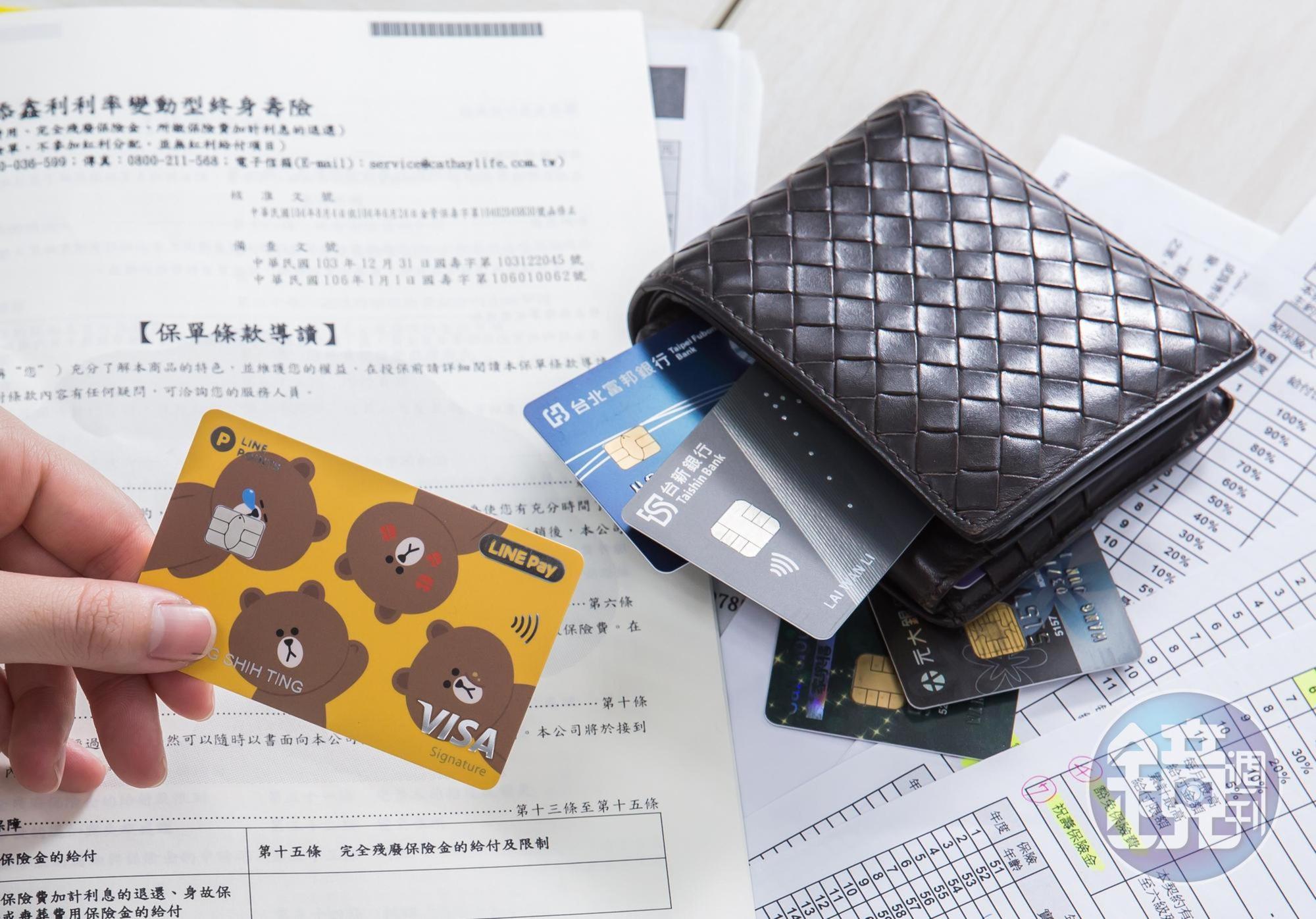 金管會點出多家信用卡收取循環利息有三大缺失。圖為示意圖，與本新聞無關。