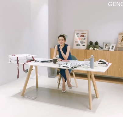 藝人范瑋琪專注於自家服飾品牌工作。（翻攝自陳建州微博）