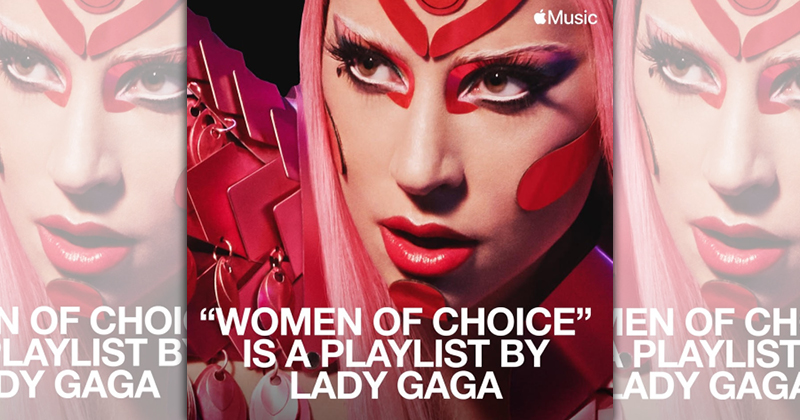 女神卡卡與Apple Music合作推出「女性自主」歌單，焦點放在作風更為前衛的音樂人。（Apple Music提供）