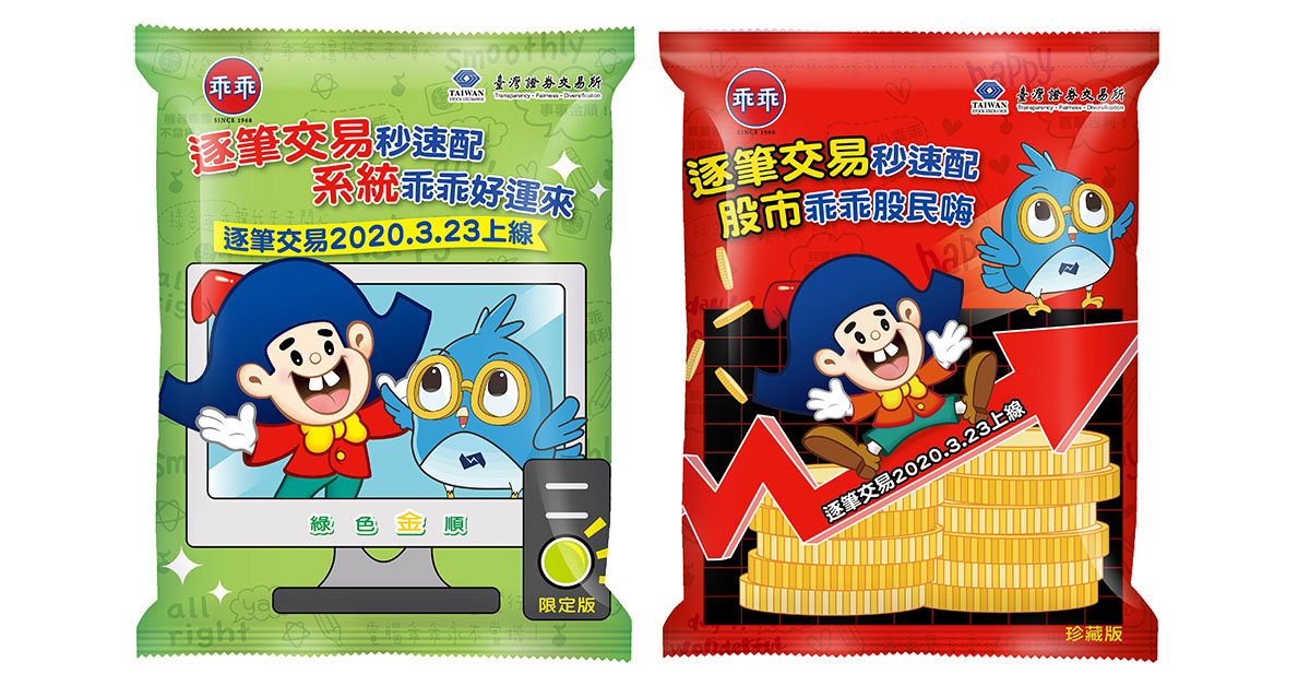 【交易情報】逐筆交易乖乖聯名包 助股市、系統都乖乖