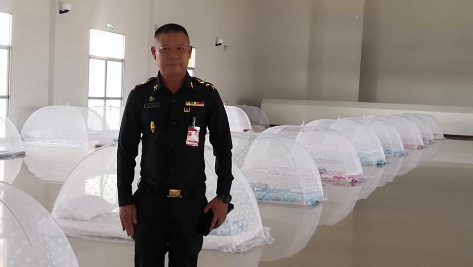 泰國成立臨時隔離所。（翻攝自Facebook泰國清邁象）