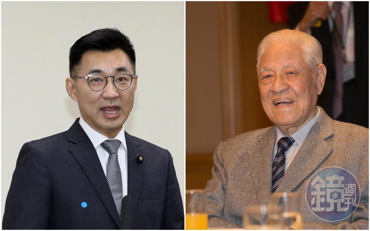 林昶佐認為,江啟臣(左)若想帶領國民黨走本土路線,勢必要有比李登輝(右)更大的勇氣與作為。