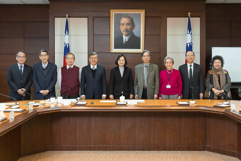 總統蔡英文上月出席監委審薦小組會議。(總統府提供)