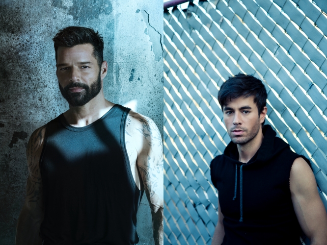 瑞奇馬汀與安立奎首度合開演唱會，但兩個人連宣傳照都沒有一起拍，到底這兩位有多忙。（Live Nation提供）