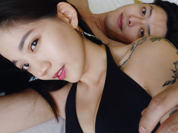 陳艾琳表示與老公（右）彼此知道對方所有感情史。（翻攝自陳艾琳IG）