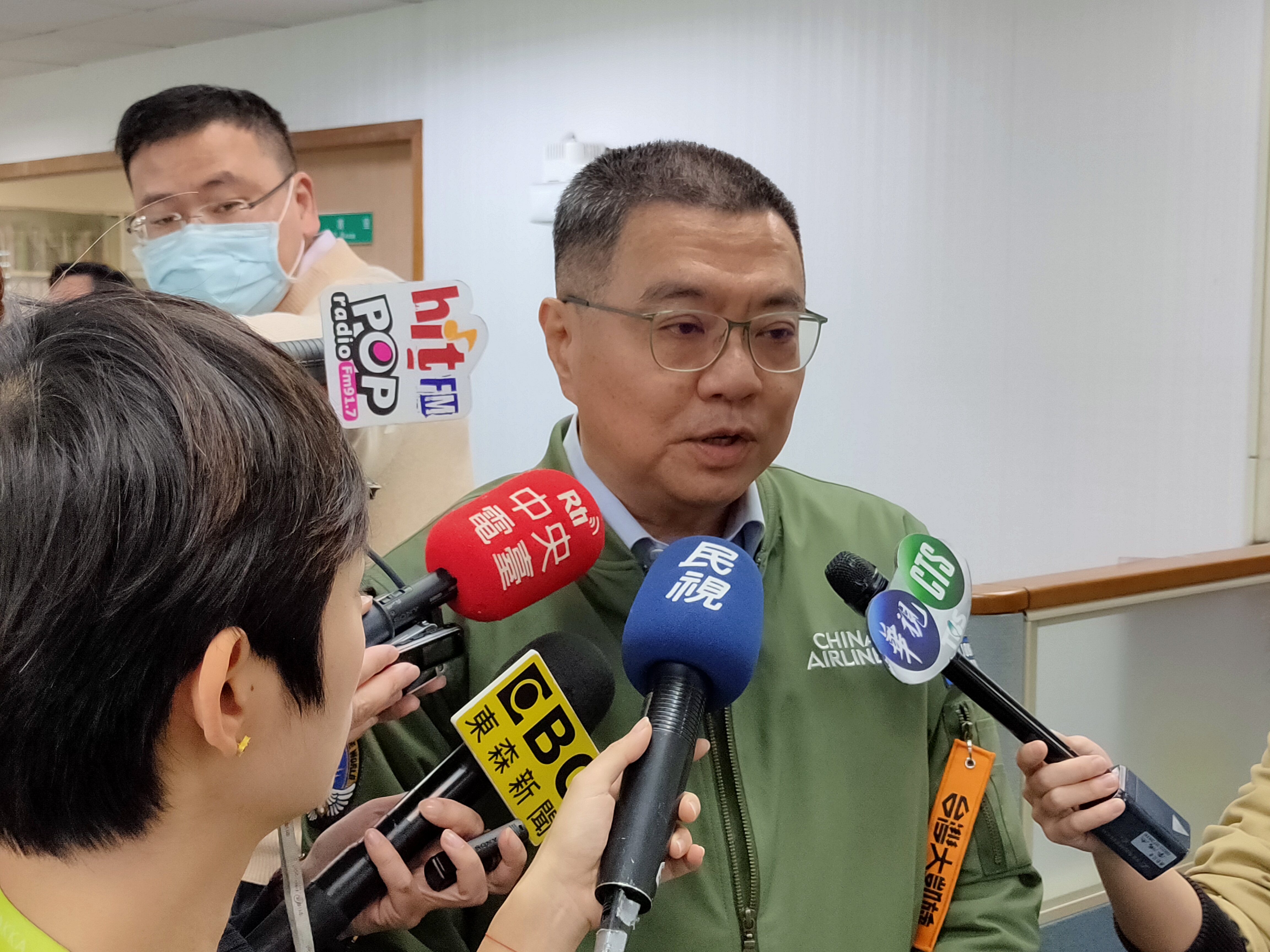民進黨主席卓榮泰接受媒體訪問。