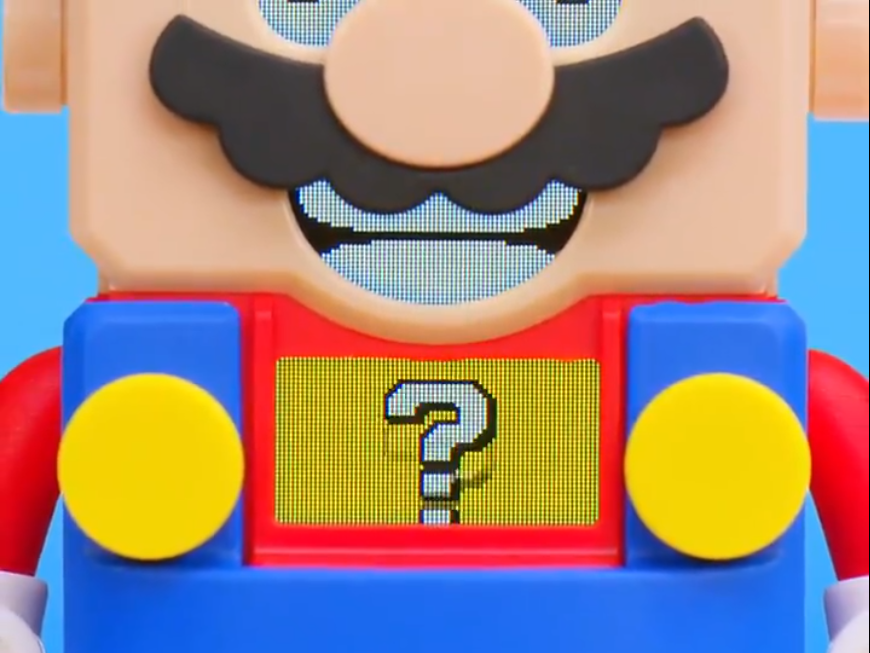 任天堂與樂高同步在「瑪利歐日」公布了雙方合作的新玩具。（翻攝自@LEGO_Group Twitter）