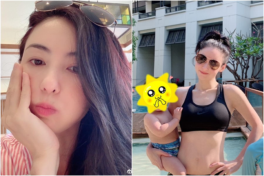 張栢芝被爆日前在返港機上與空姐發生衝突被趕下飛機。(翻攝自張栢芝微博)