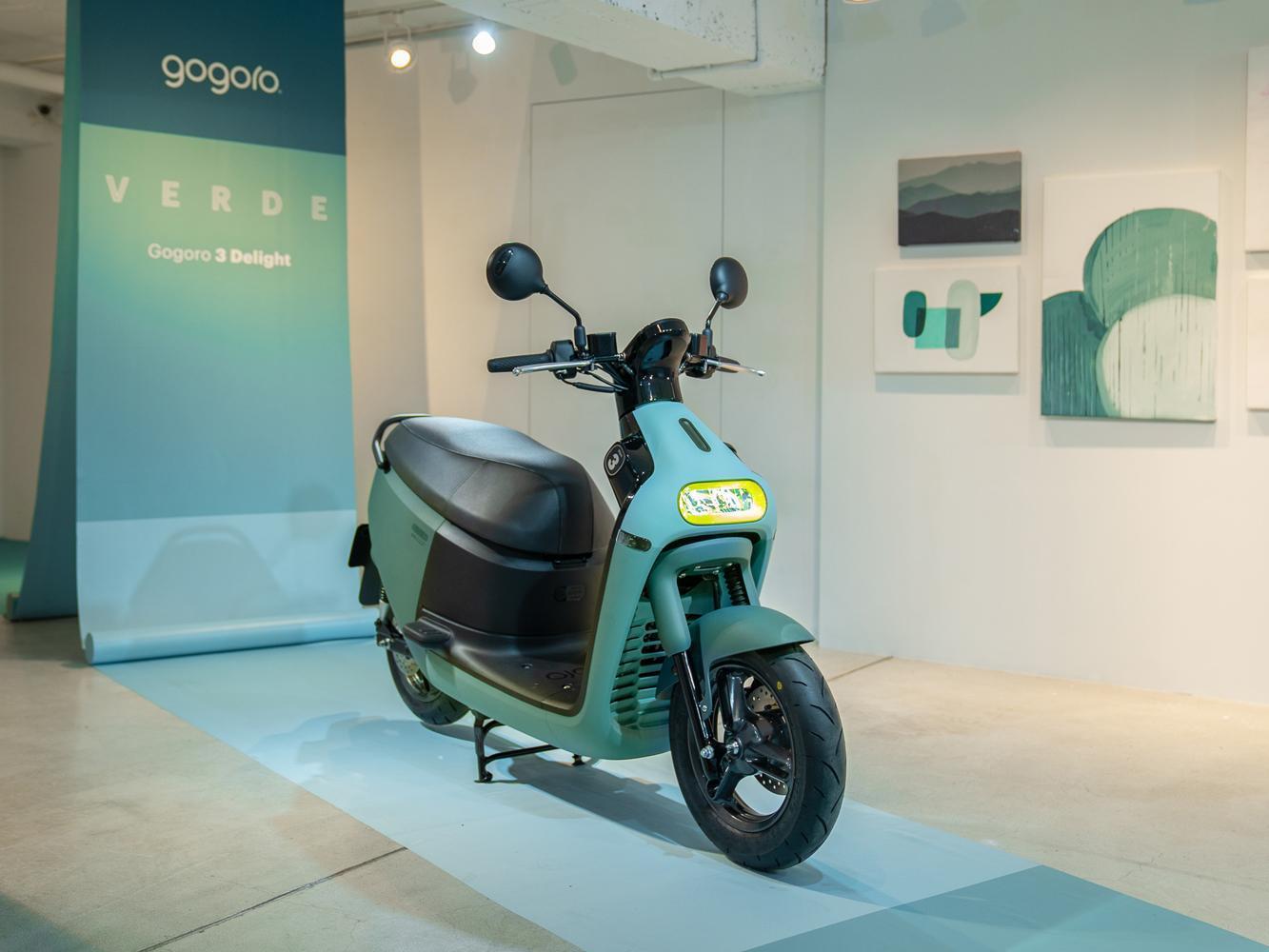 Gogoro 3 Delight 擁有漸層漸美的「VERDE 綠」。