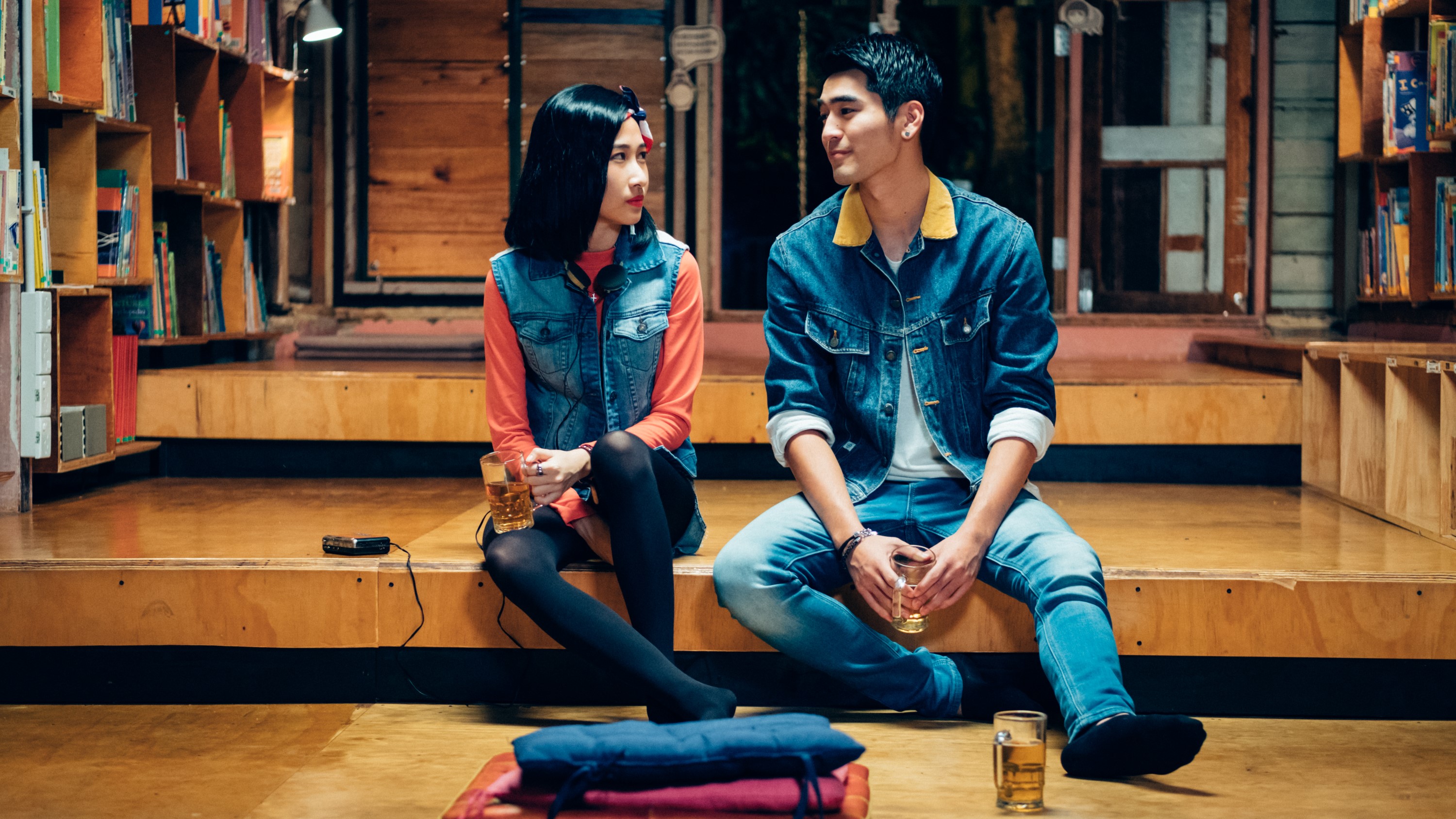 片中涂善存因弟弟發生意外昏迷住院感自責，在同窗女同學的鼓勵下，終於重拾夢想，追逐愛情。（滿滿額提供）