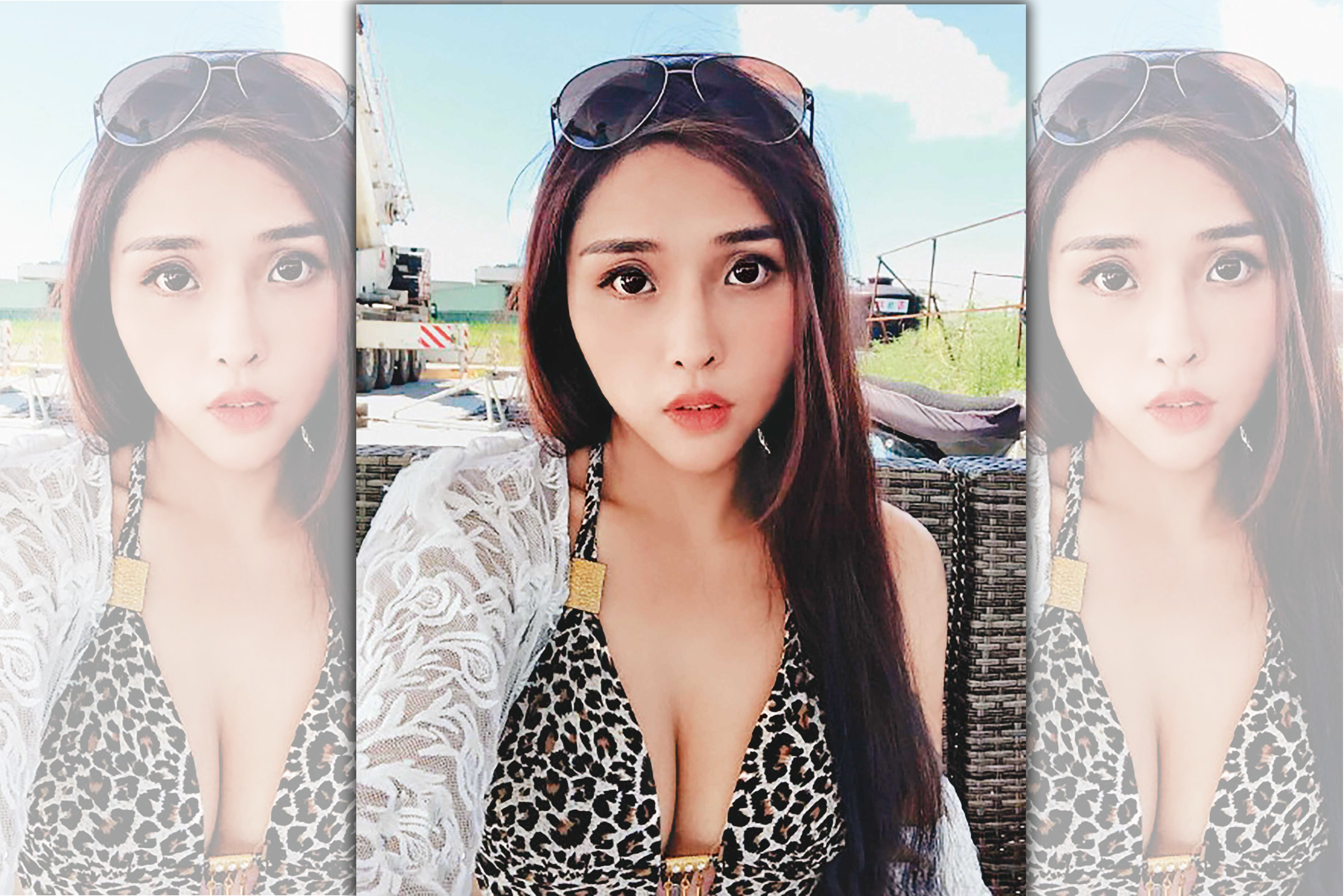 李伊妍身材火辣，擁有傲人美胸，臉書粉絲多達64萬人，卻因涉嫌向男友騙財被判刑。（翻攝微博）